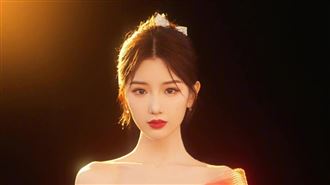 女星穿薄紗禮服　性感鎖骨全洩超撩人