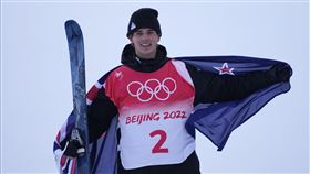 ▲自由式滑雪選手波蒂斯（Nico Porteous）拿下紐西蘭冬奧史上第2面金牌。（圖／美聯社／達志影像）
