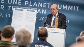 法國外交部長勒德里安（圖）近日接受日本經濟新聞採訪時表示，為了維護台灣海峽的穩定，有做好採取行動的準備。（圖取自twitter.com/JY_LeDrian）