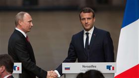 普丁、馬克宏(圖／美聯社／達志影像)