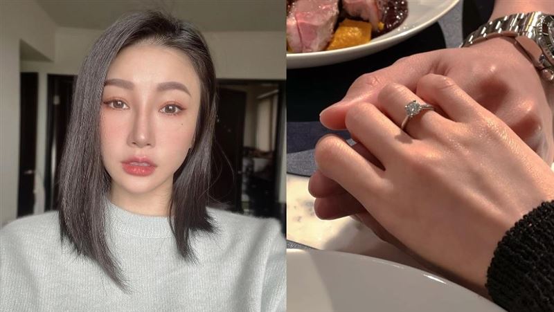 工地波神舒舒結婚了！甜靠男友曬閃鑽