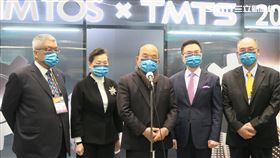 行政院長蘇貞昌上午出席「TIMTOS x TMTS 2022 工具機聯展 虛實整合Hybrid 開幕典禮」。（圖／記者盧素梅攝影）