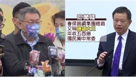 柯文哲,廖萬隆(組合圖)