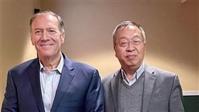 龐培歐（Mike Pompeo）、余茂春（Miles Maochun Yu）（圖／翻攝自龐培歐臉書）