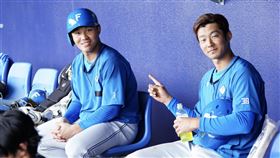 火腿隊王柏融和石井一成。（圖／翻攝自火腿隊推特）