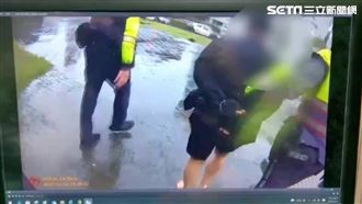 壯碩女通緝犯攔檢不停　墜生態池落網