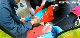 台中5歲童吃午餐險噎死　消防急搶命（圖／翻攝畫面）