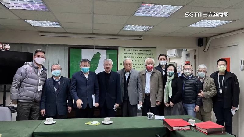 獨／柯文哲拜會獨派　稱兩岸立場一致