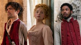 【情聖西哈諾】彼得汀克萊傑、海莉班奈特、凱爾文哈里遜。（圖／UIP提供）