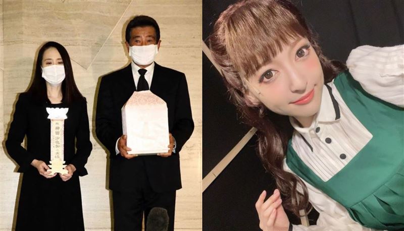 女星神田沙也加驟逝，松田聖子與前夫神田正輝面對媒體。（圖／翻攝自 X）