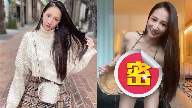 林采緹上圍炸裂！泡湯解放辣胸開深V