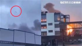 俄烏戰爭／「炸彈在眼前炸開」！基輔現蕈狀雲　工人看傻眼（圖／裴凡強提供）