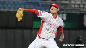 ▲味全龍先發投手王維中。（圖／記者劉彥池攝影）