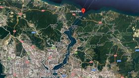 博斯普魯斯海峽（Bosphorus Strait）。（圖／翻攝自Google地圖）