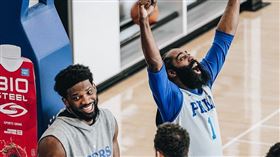 ▲恩比德（Joel Embiid）被爆更想跟畢爾（Bradley Beal）搭檔。（圖／翻攝自76人推特）