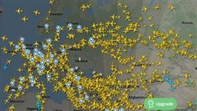 翻攝自 Flightradar24 網站