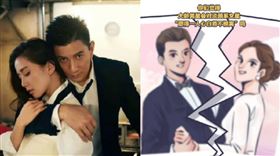 吳奇隆，劉詩詩。（圖／微博）