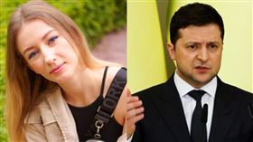 烏克蘭籍女模譚雅（Tanya）。（圖／翻攝自IG）烏克蘭總統弗拉基米爾·澤連斯基/(達志影像）