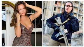 前烏克蘭選美皇后蕾娜(Anastasia Lenna)打算從軍。（圖／翻攝IG）