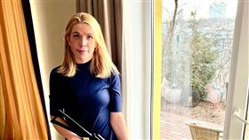 烏克蘭女議員盧狄克昨（Kira Rudik），張貼自己手持AK-47步槍的照片，表示當俄軍壓境之際，就是舉槍學扣扳機之時。（圖／翻攝自Kira Rudik twitter）