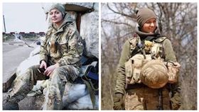 ▲烏克蘭「國民女兵」伊琳娜在抵抗俄軍裝甲兵時不幸喪命，她所屬的部隊，最後成功擊退俄軍。（圖／翻攝自IG）