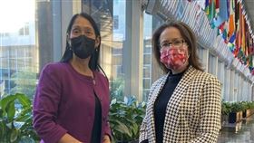 美國國務助卿席森（Michele Sison）會蕭美琴（圖／翻攝自席森推特）