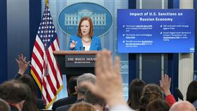 白宮發言人莎琪表示，美暫不改變核武警戒層級。（圖／美聯社／達志影像）