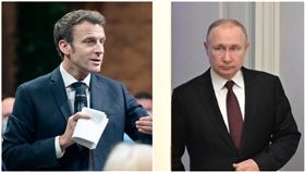 熱線馬克宏90分鐘！普丁提「停戰3條件」解決烏克蘭危機（圖／翻攝自馬克紅臉書、俄國總統府推特）