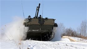 俄羅斯坦克。（圖／翻攝自俄羅斯國防部臉書）facebook.com/mod.mil.rus