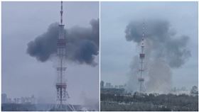 俄羅斯飛彈「命中基輔電視塔」（圖／AP授權）