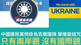 張之豪直批，國民黨畫虎不成反類犬，把烏國國旗反掛，反而有觸霉、詛咒之意。（圖／翻攝自張之豪臉書）