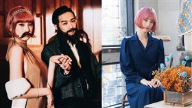 李優搞笑扮起了熊仔的翹鬍子女人。（圖／翻攝自李優 IG）