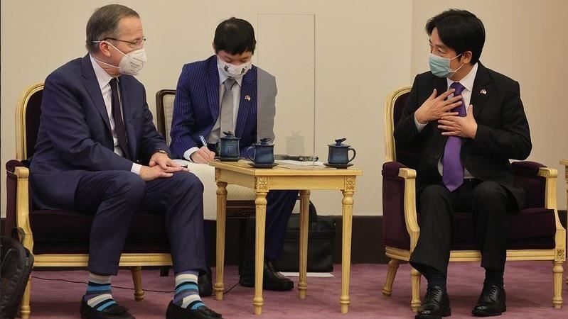 見拜登特使團　賴清德盼戰爭快點結束