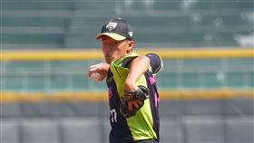 ▲樂天桃猿莊昕諺春訓練習賽登板。（圖／樂天桃猿球團提供）