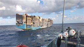▲巴拿馬籍貨輪「Felicity Ace」沉沒（圖／翻攝自Marinha Portuguesa葡萄牙海軍FB）