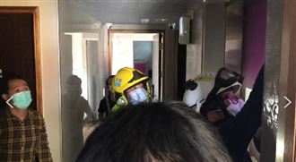 台南8個月孕婦受困電梯　搜救畫面曝