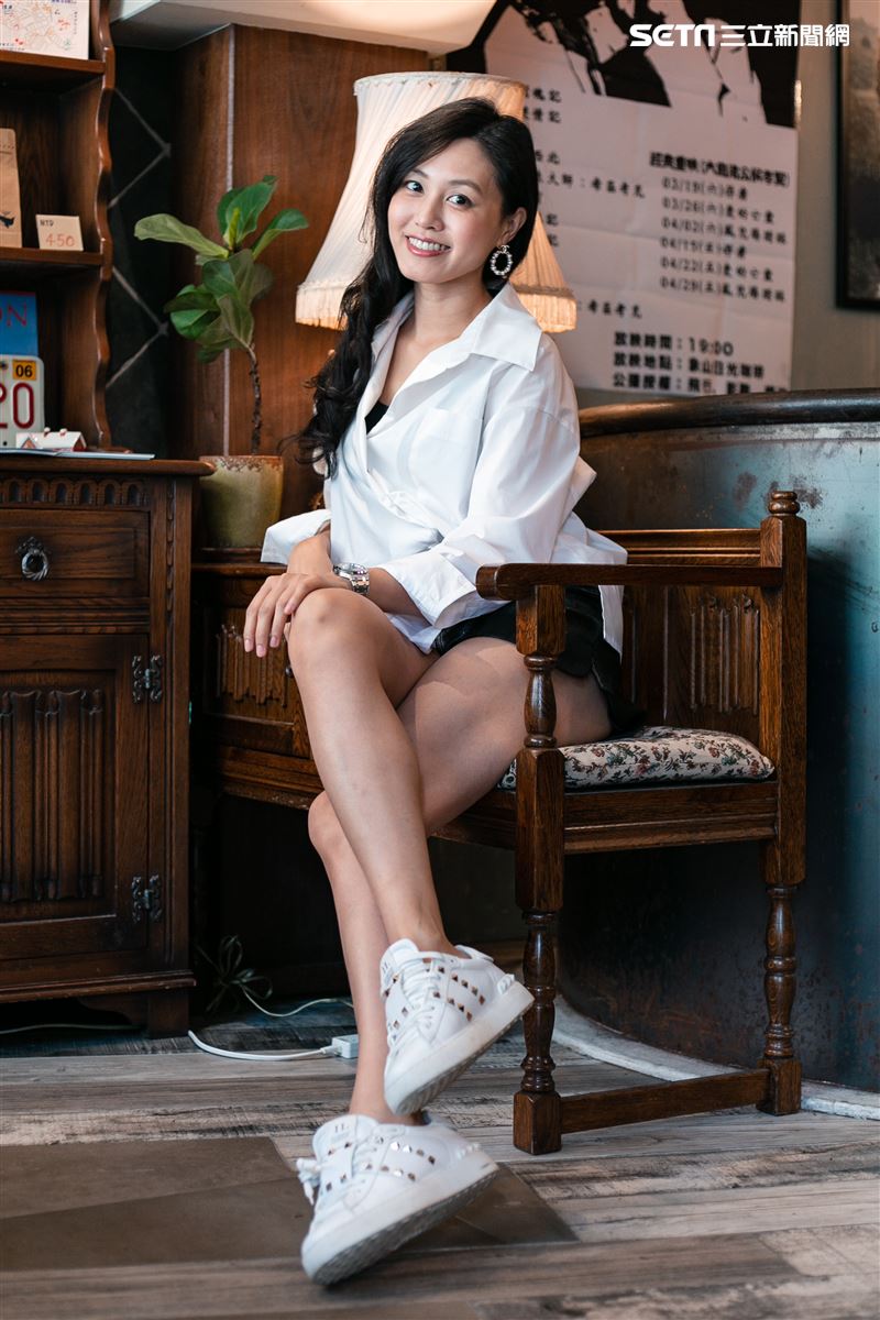 郭惠妮三立新聞網專訪。（圖/記者楊澍攝影）