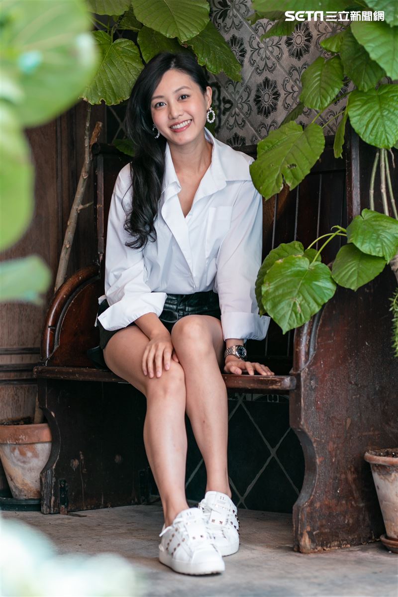 郭惠妮三立新聞網專訪。（圖/記者楊澍攝影）