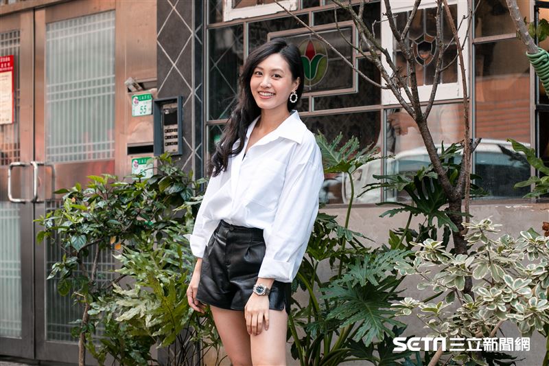 郭惠妮三立新聞網專訪。（圖/記者楊澍攝影）