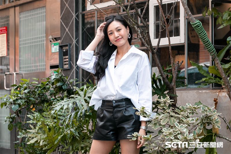 郭惠妮三立新聞網專訪。（圖/記者楊澍攝影）