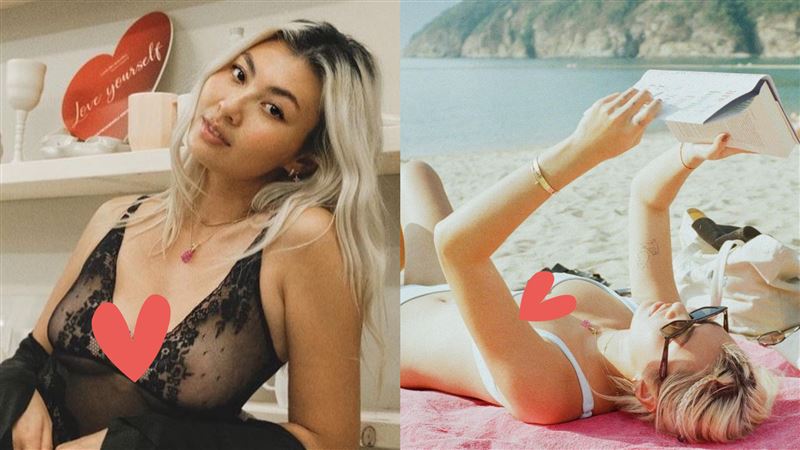 女星辣秀巧克力美胸　沒戴罩挨轟回擊