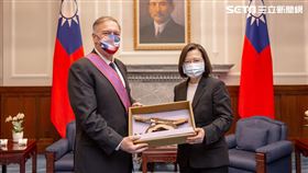 蓬佩奧 蔡英文（圖／總統府）