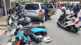 通緝犯,攔查,警機車,板橋,翻攝畫面