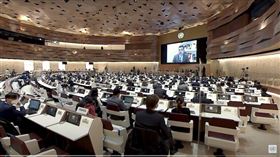 聯合國人權理事會4日做出歷史性表決，支持對俄羅斯在烏克蘭戰爭犯下的違反人權行為展開調查。（圖／翻攝聯合國人權理事會YouTube）