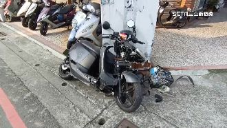 父載女兒趕上課逆向　對撞無照高中生