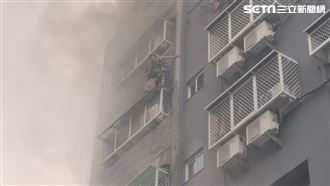台中大樓火警　1人墜樓2人獲救