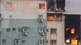 台中興中街大火，起火，6死（圖／翻攝畫面）