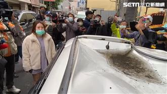 火場男子墜落摔車頂獲救　女車主苦笑