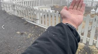 冷氣團襲台探10度　玉山下「冰珠」