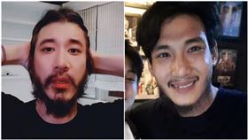 Paing Takhon蓄鬍撞臉王力宏。（合成圖，取自王力宏微博、Paing Takhon IG）